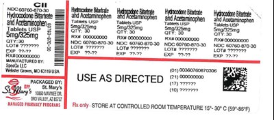 60760-870 (Hydrocodone 60760 870 30)